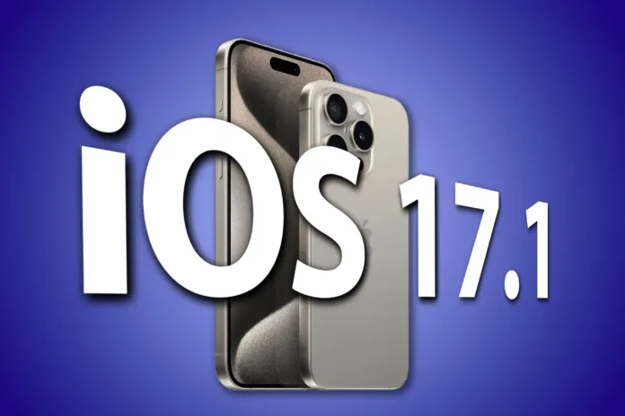 iOS 17.1 update